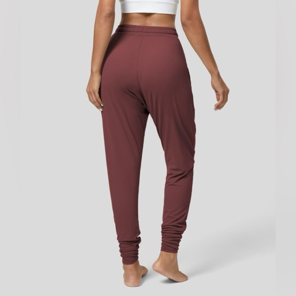 Halara Andorra/Maroon Mid Rise Drawstring Side Pocket Casual Jogger| NEW/NWT♥️ - Picture 2 of 9